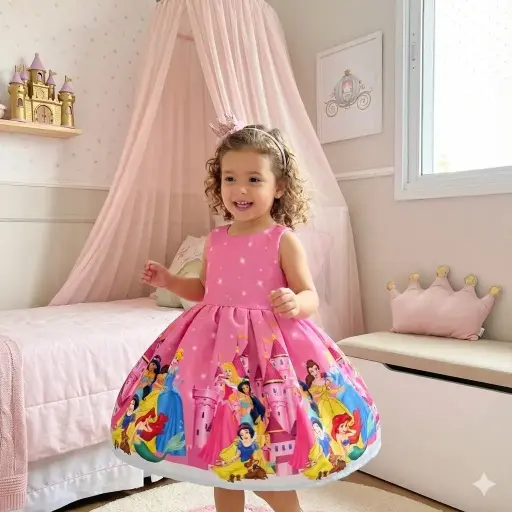 [1712537] Vestido Rotondo Princesas